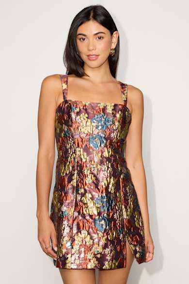 places to find homecoming dresses 2026 | Short, Skater, & Midi HOCO Dresses embroidered flowers doll dress