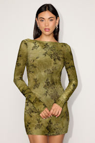 N26DR0248: GREEN FLORAL 1