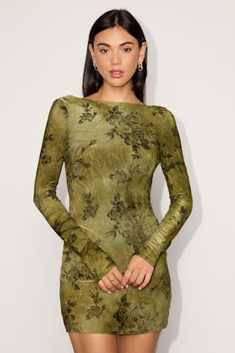 N26DR0248: GREEN FLORAL 1