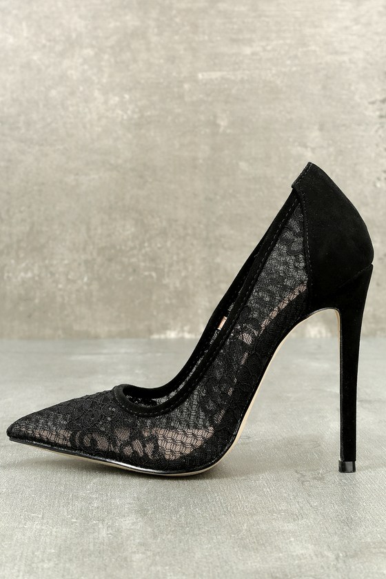 lace pump heels