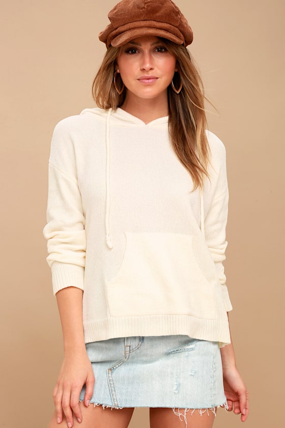 Cozy Chenille Sweater - Cream Sweater 