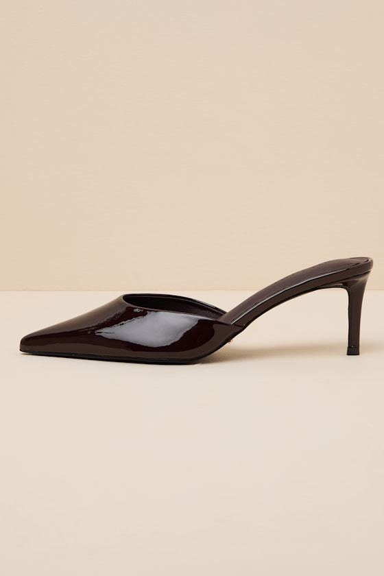 H3151: DARK BURGUNDY PATENT 1