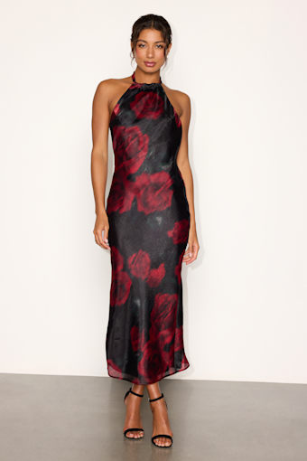 CD2312L: BLACK/RED FLORAL 1
