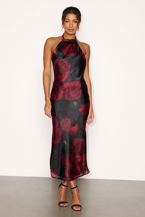 CD2312L: BLACK/RED FLORAL 1