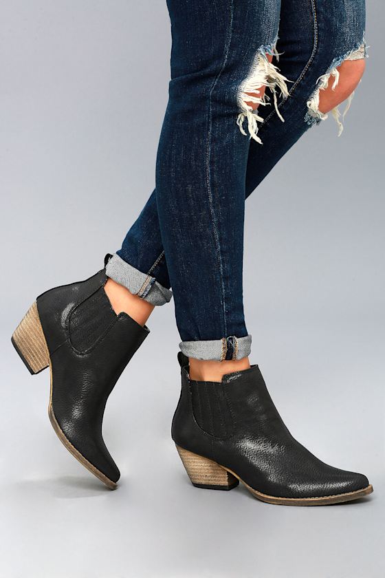 Motivate Black Ankle Booties 5