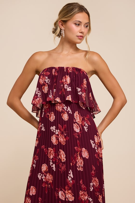 DA3099P: PLUM FLORAL 3