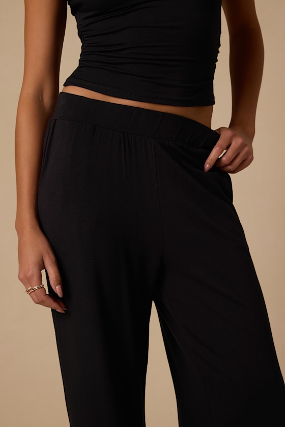 Jessi Black Wide-Leg Pants - thumbnail 5