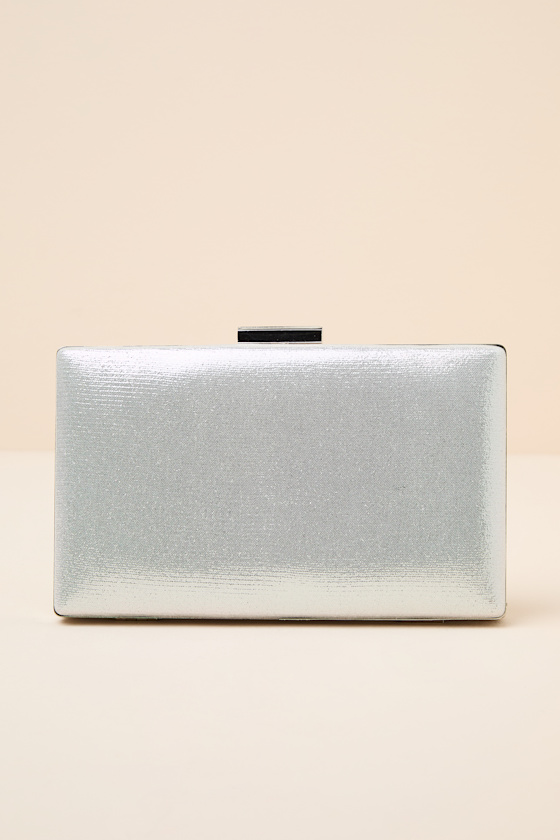 Moonbeam Silver Rhinestone Clutch - thumbnail 5