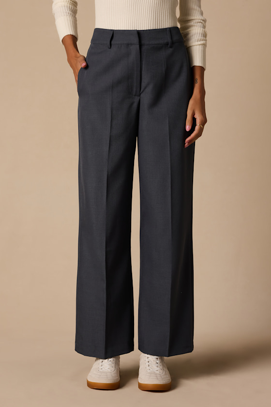 Success Denim Blue High-Waisted Trousers 3