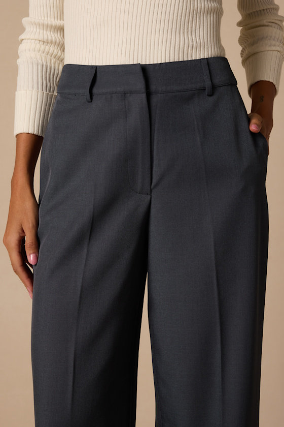 Success Denim Blue High-Waisted Trousers - thumbnail 4