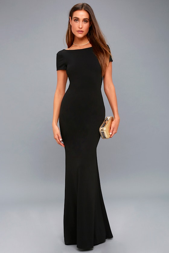 Endless Love Black Backless Maxi Dress 5