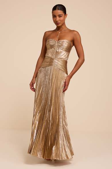 Gold Bridesmaid Dresses