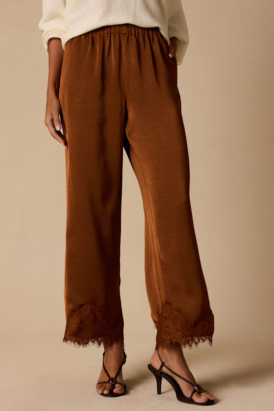 Owen Brown Satin Lace Pants - thumbnail 2