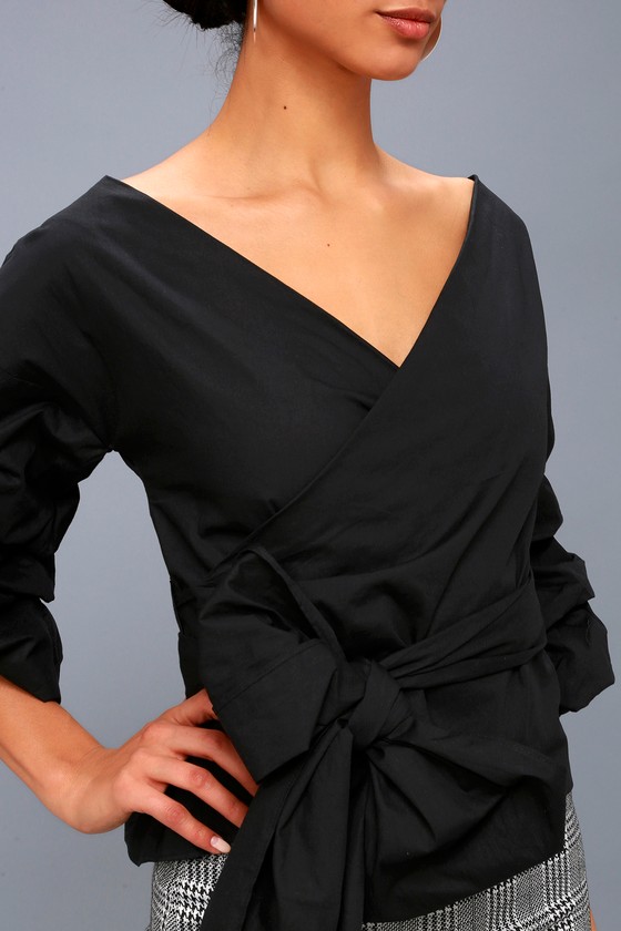 black wrap top uk