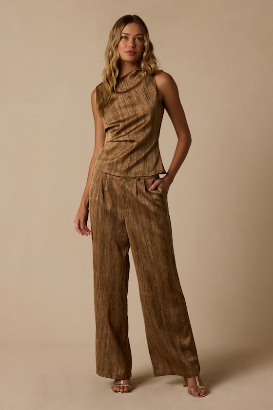 Savannah Bronze Sleeveless Top - thumbnail 3