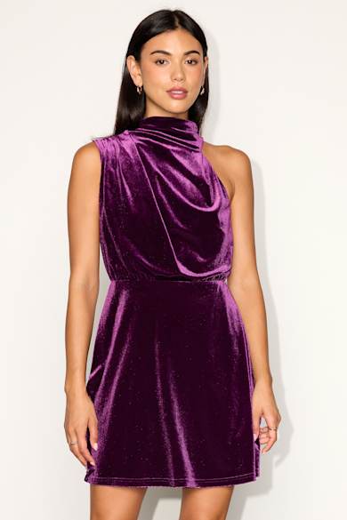 purple velvet homecoming dress Cute Dresses - Purple HOCO Dresses coffe