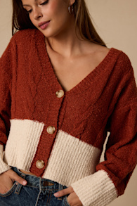 J80411: RUST/ CREAM 1