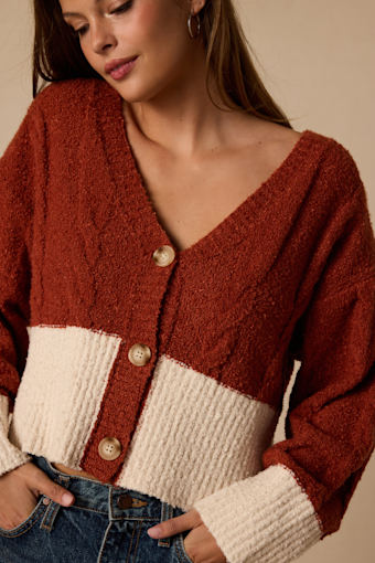 J80411: RUST/ CREAM 1