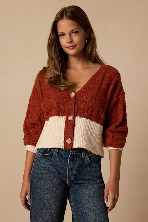 J80411: RUST/ CREAM 2