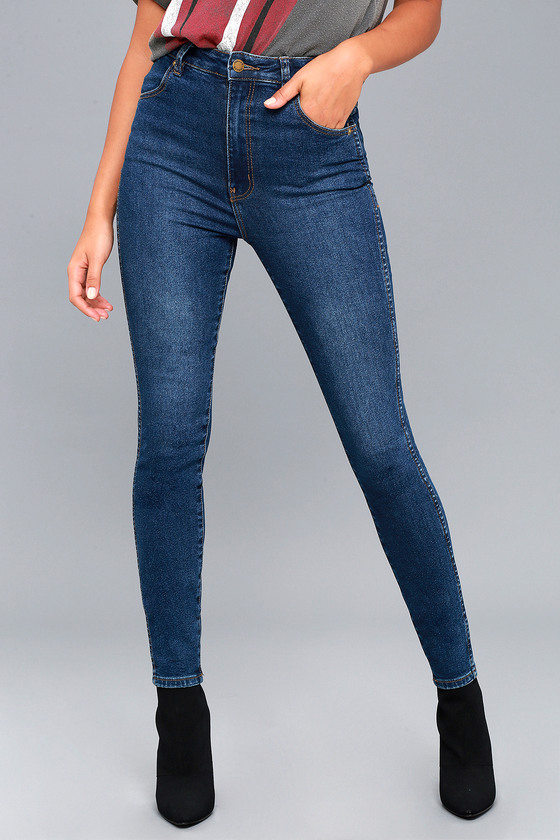Eastcoast Ankle Medium Wash High-Waisted Skinny Jeans