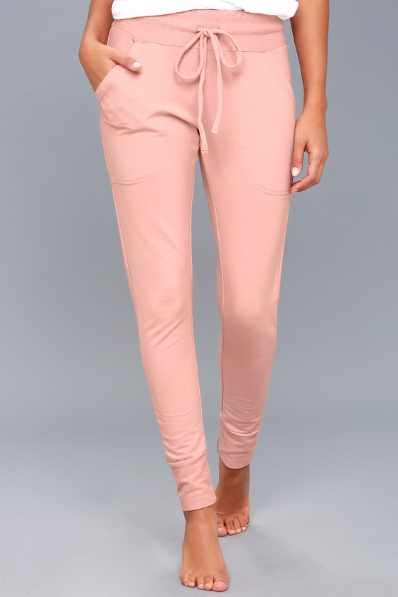 The Free People Movement Sunny - Sweats - Blush Pink Sweats - Lulus
