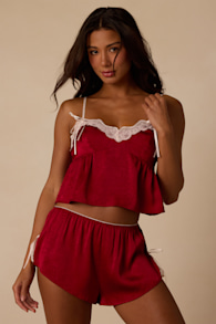 FSET8055T: BURGUNDY/ BABY PINK 1