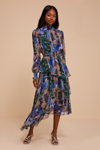 L25424: BLUE/GREEN/LAVENDER 2