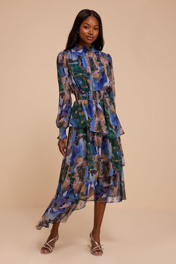 L25424: BLUE/GREEN/LAVENDER 2