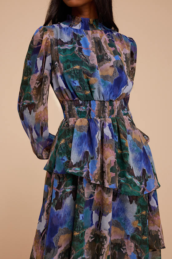 L25424: BLUE/GREEN/LAVENDER 3