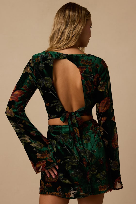 I26T2388: HUNTER GREEN FLORAL 2