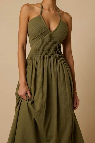 boho olive green dress Shop Dresses for Women combining the movement of