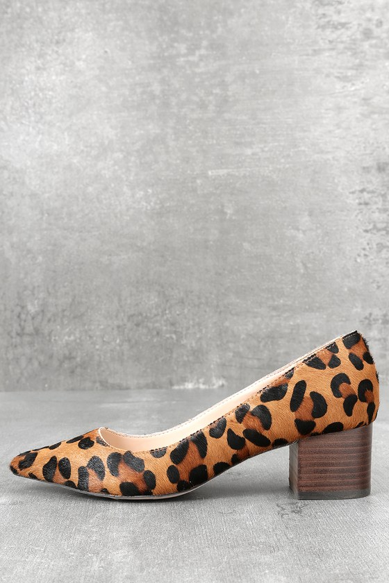 Aspiga Sustainable Ladies Trini Mid Heel Pump | Leopard Print