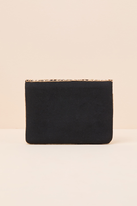 Evening Plans Black Embroidered Clutch - thumbnail 5