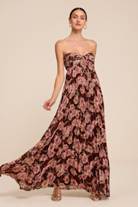 L25366: BROWN/ PINK/ BURGUNDY 2