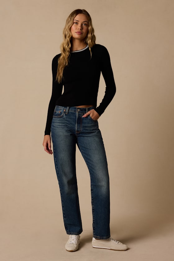 Tomi Black Keyhole Sweater Top - thumbnail 3