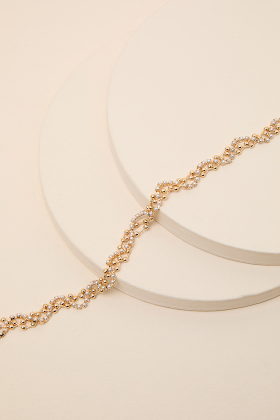 Cosmos Gold Pearl Necklace - thumbnail 4