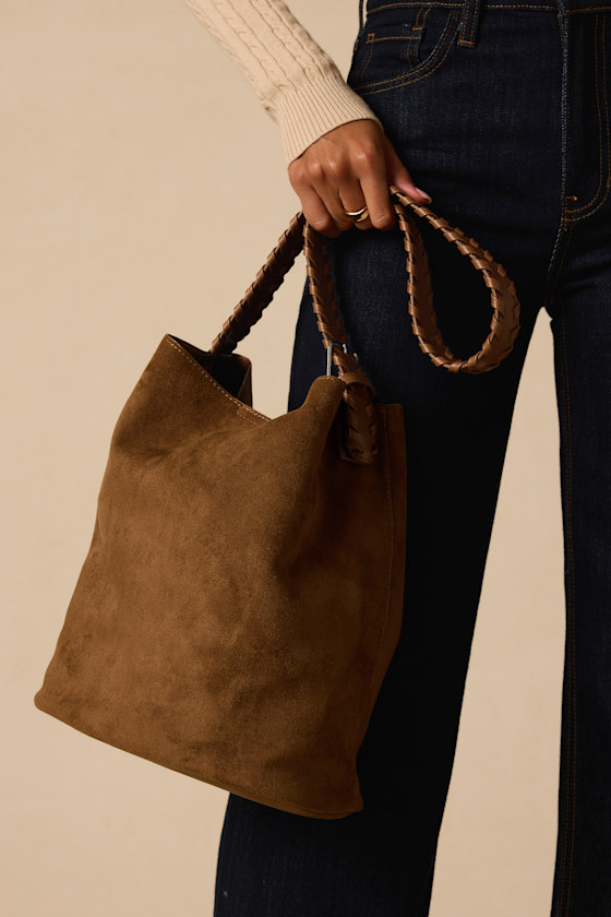 Carraway Tan Suede Tote Bag - thumbnail 4