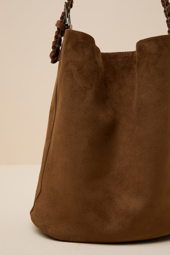 Carraway Tan Suede Tote Bag - thumbnail 6