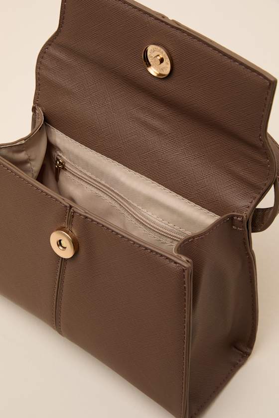 Wallace Brown Top Handle Handbag - thumbnail 6