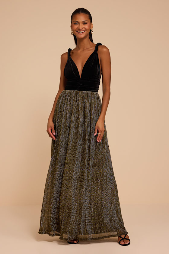 9D3516: BLACK/SHINY GOLD 1