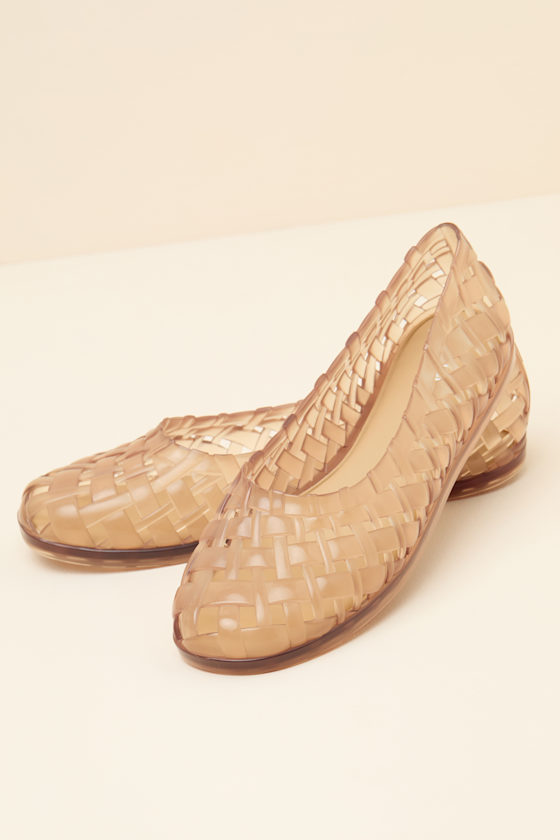 Possession Ballerina Beige Jelly Flats - thumbnail 6