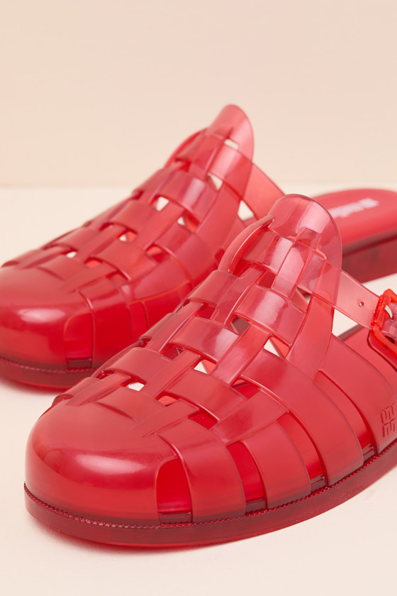 Possession Red Jelly Fisherman Mules - thumbnail 6