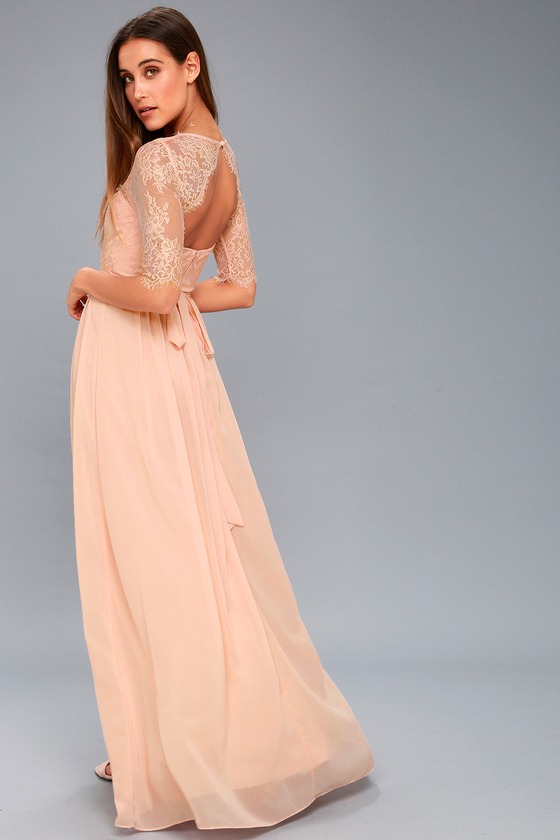 lulus blush gown