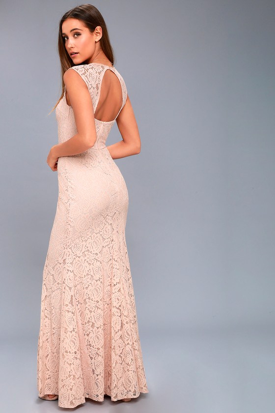 blush pink maxi