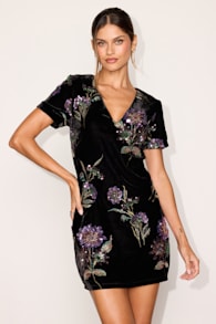 LL2604261: BLACK/PURPLE FLORAL 1