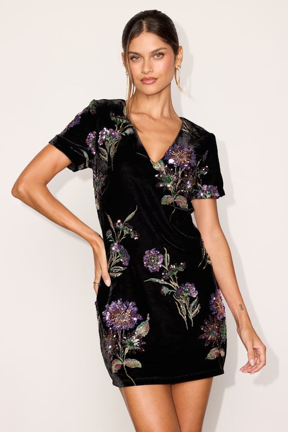 LL2604261: BLACK/PURPLE FLORAL 1