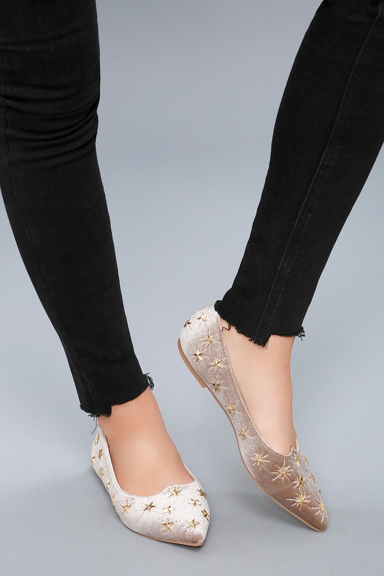 velvet lace up flats