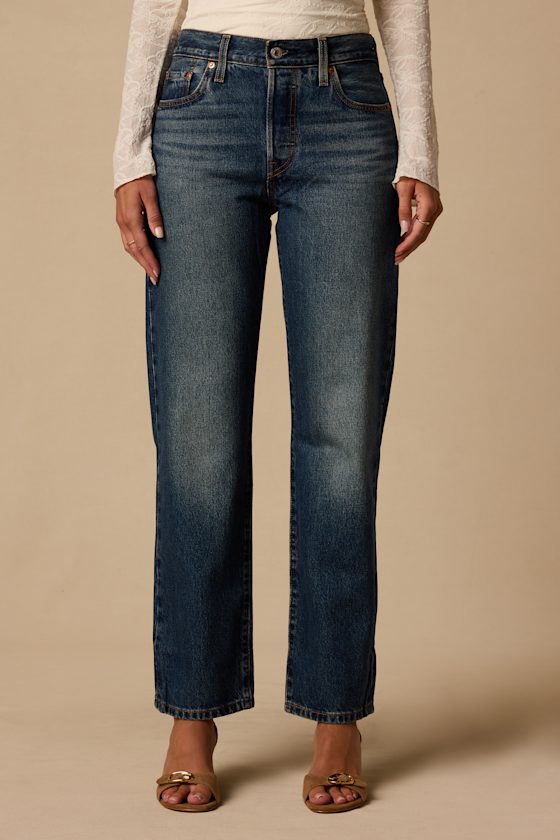 501 '90s Dark Wash Straight Leg Jeans 2