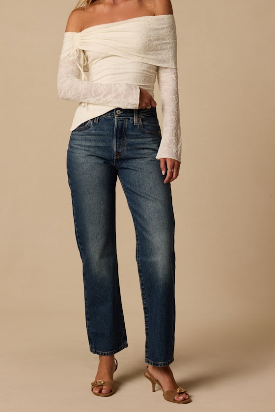 501 '90s Dark Wash Straight Leg Jeans - thumbnail 5