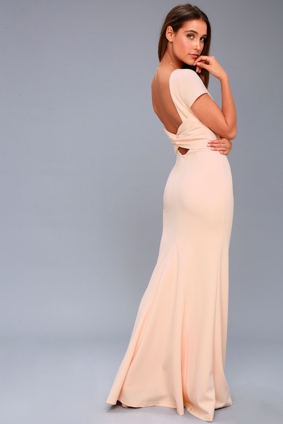 Endless Love Blush Pink Backless Maxi Dress 2